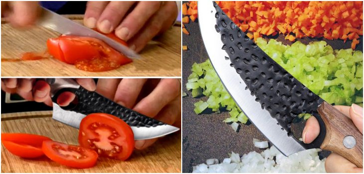 Huusk slicing vs other knives